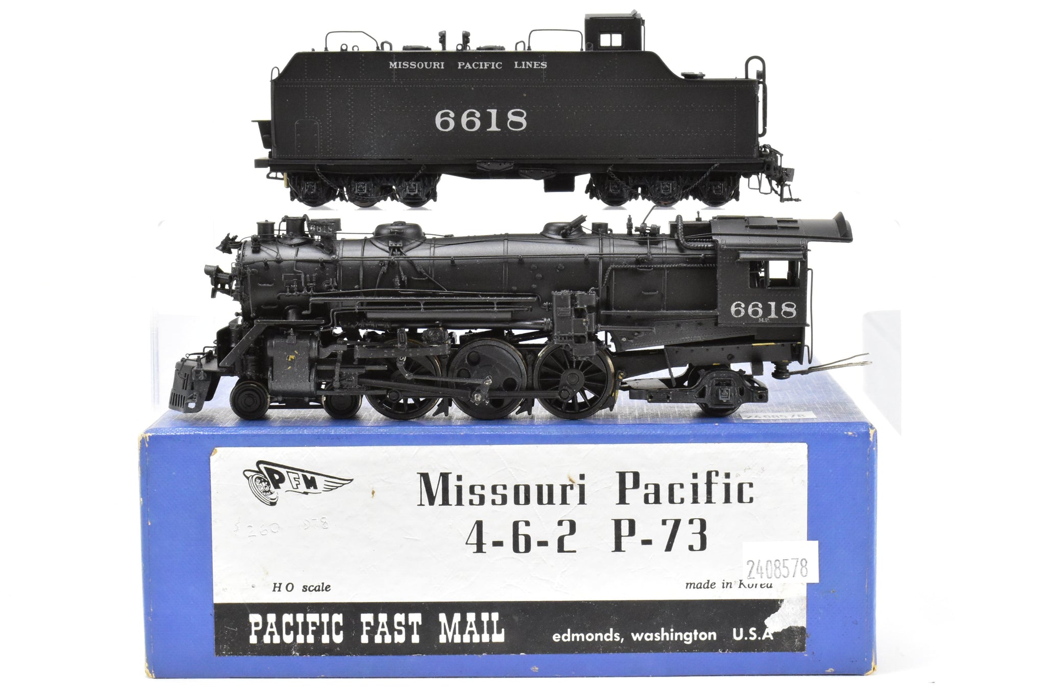 HO Brass PFM - Samhongsa MP - Missouri Pacific 4-6-2 P-73 Custom