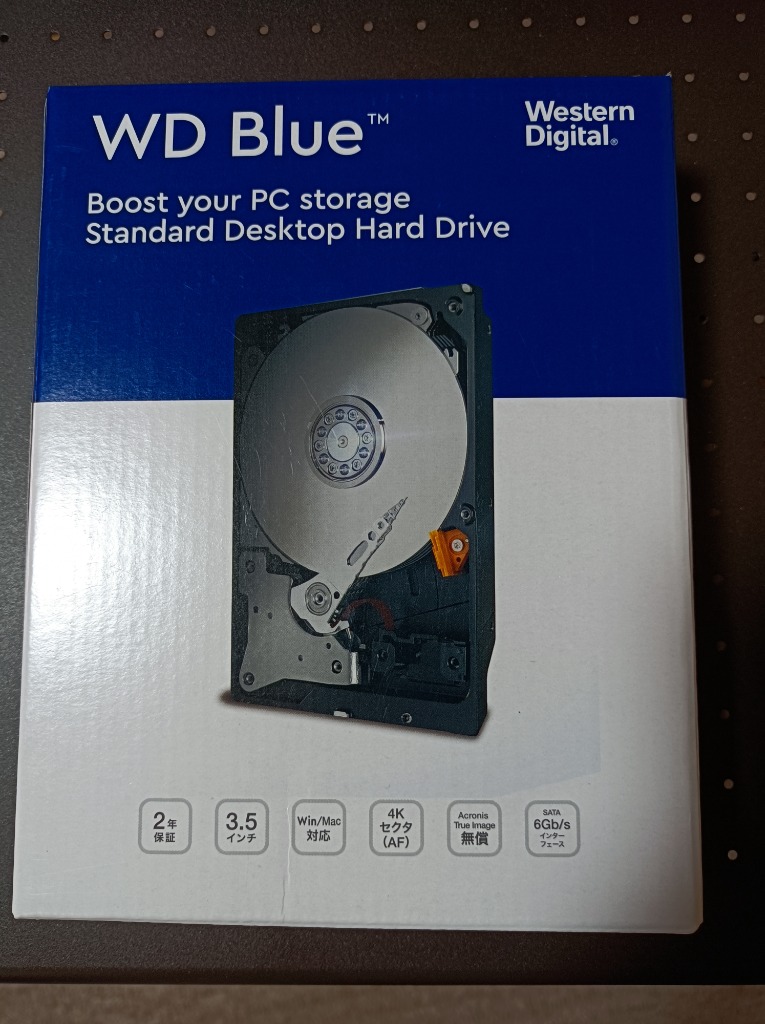 WD80EAAZ [3.5インチ内蔵HDD / 8TB 5640rpm 256MBキャッシュ WD Blue