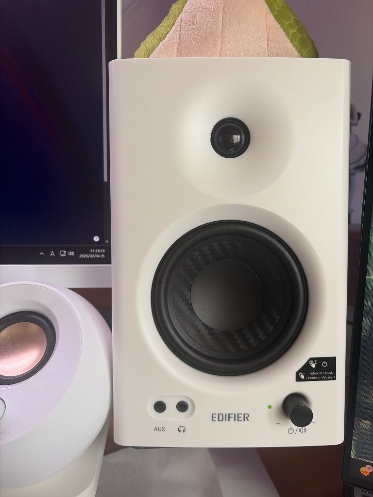 EDIFIER Edifier製 モニタースピーカー MR4(ホワイト) ED-MR4-WH