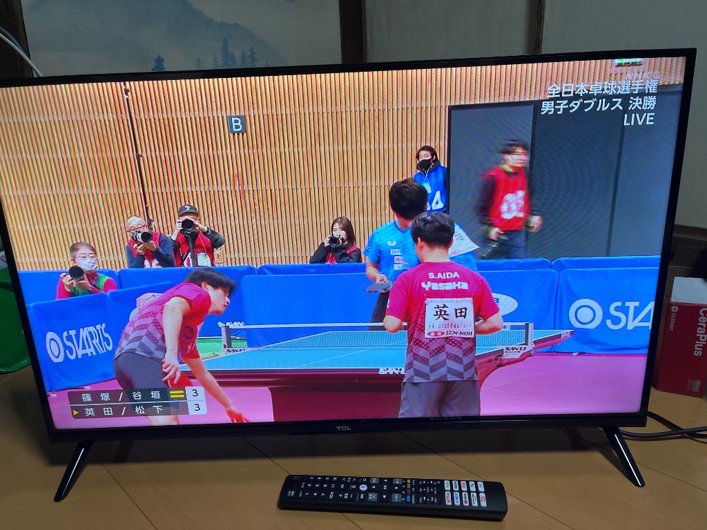 12r66. 美品 TCL 32V型 液晶テレビ 32S5400 2023年製 TCL