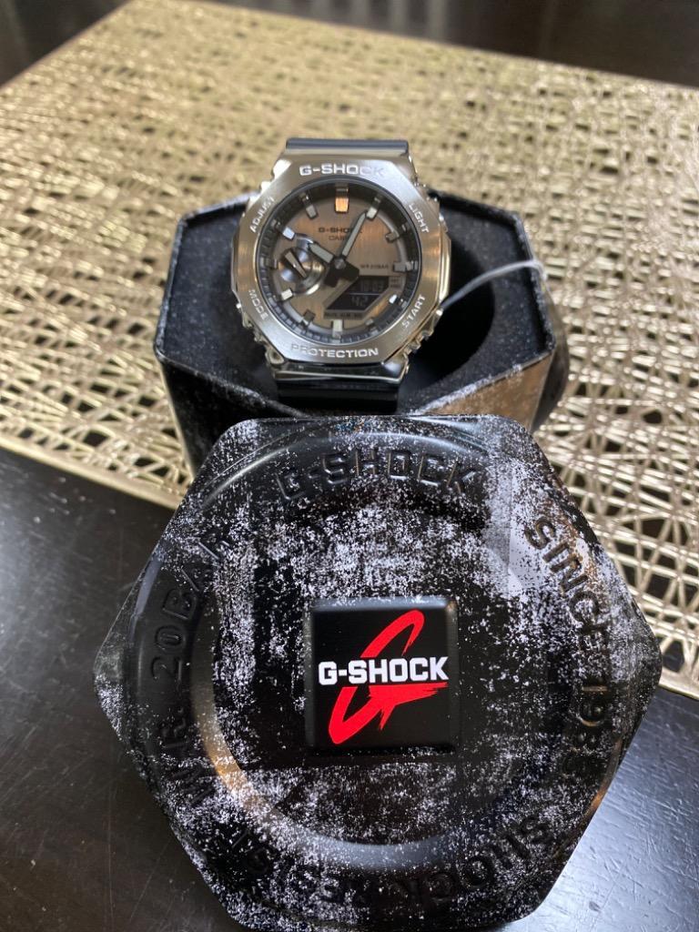 G-SHOCK GM-2100-1A メンズ 腕時計 アナデジ ブラック メタル G