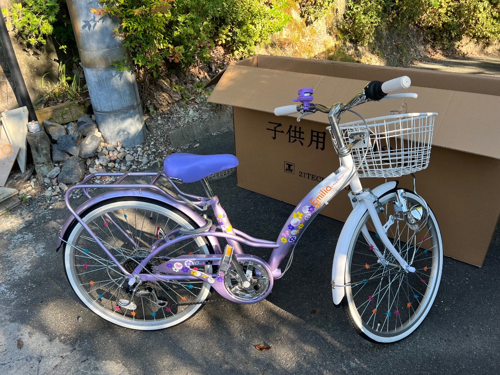 21Technology 子供用自転車 自転車 22インチ シマノ製6段変速 女の子