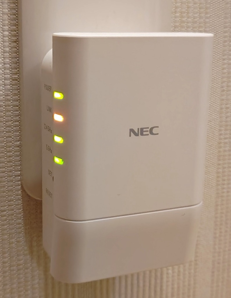 NEC Wi-Fi中継機 PA-W1200EX Aterm 中継機、アクセスポイント - 最安値