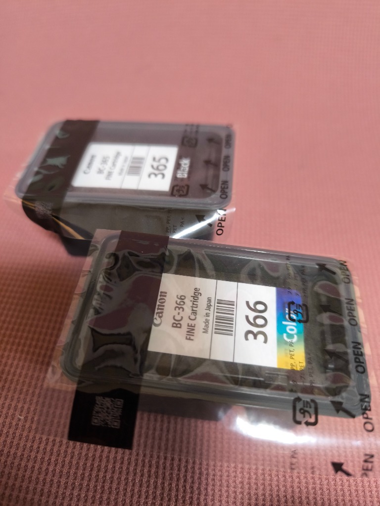 キヤノン（Canon） BC-365 BC-366 純正インクカートリッジ BC365 BC366