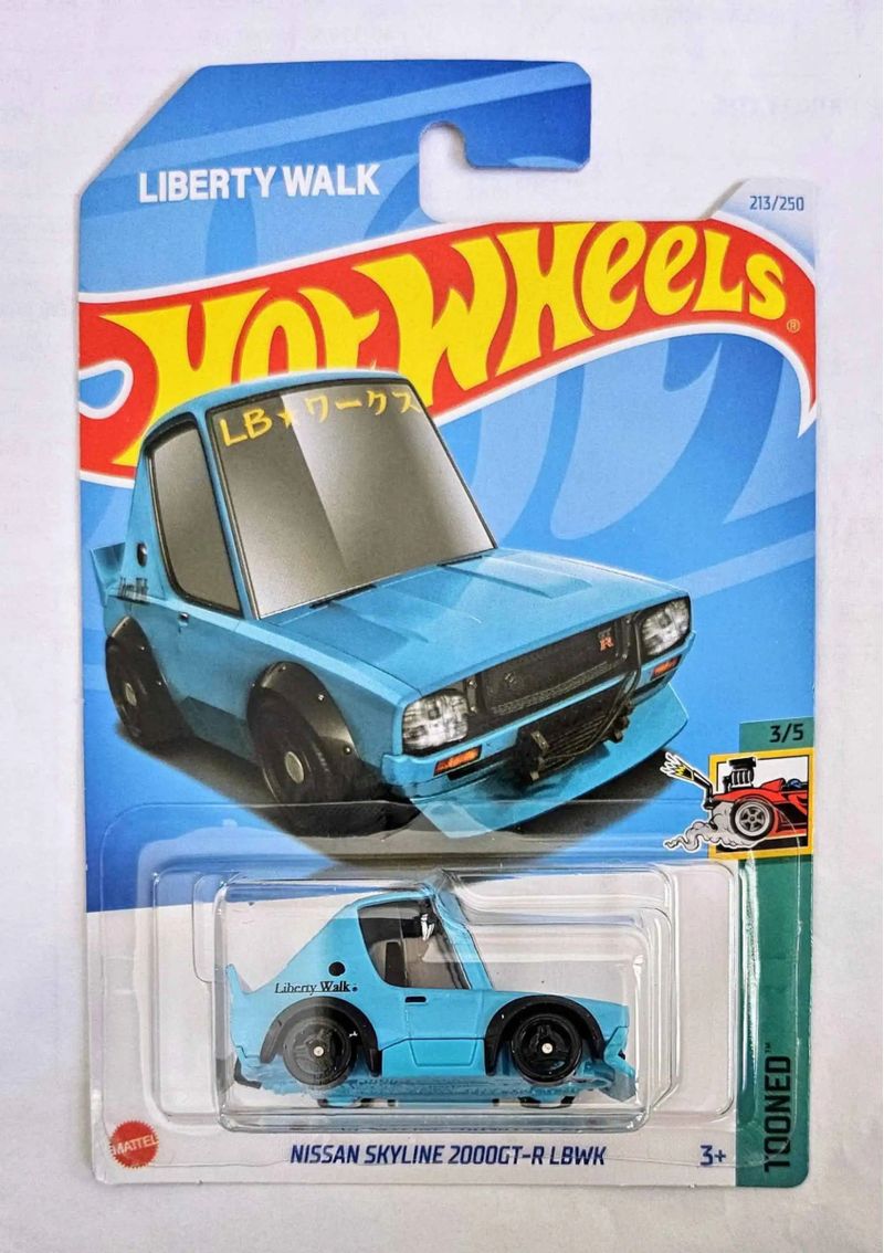 Embalagem danificada* Hot Wheels Tooned - Nissan Skyline 2000GT-R