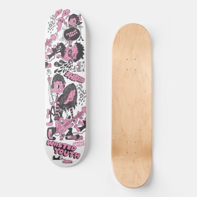 Wasted Youth Skateboard Deck | Zazzle
