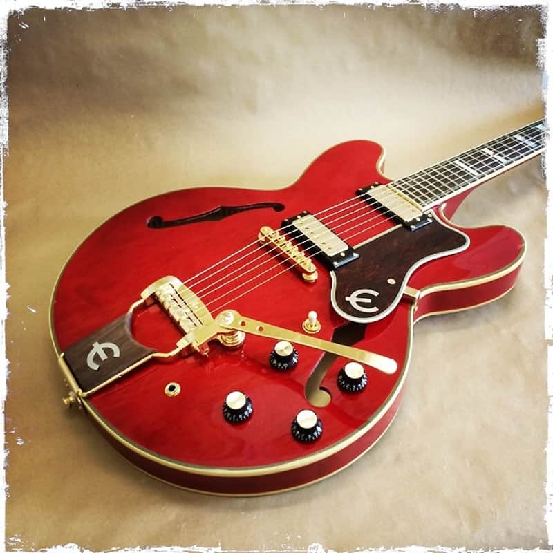 Epiphone 50th Ann. 1962 Sheraton E212TV Tremotone Electric | Reverb