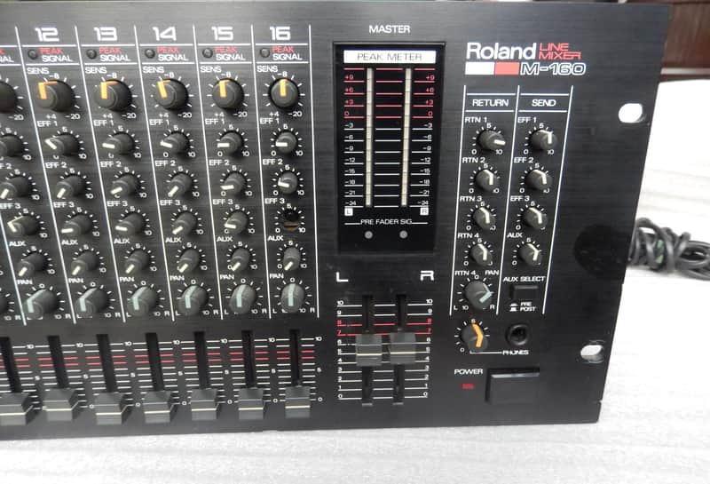 Roland M-160 Rack Mountable sixteen-channel Line Mixer..Rare