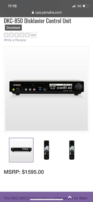 Yamaha Disklavier Controller DKC-850 Black | Reverb