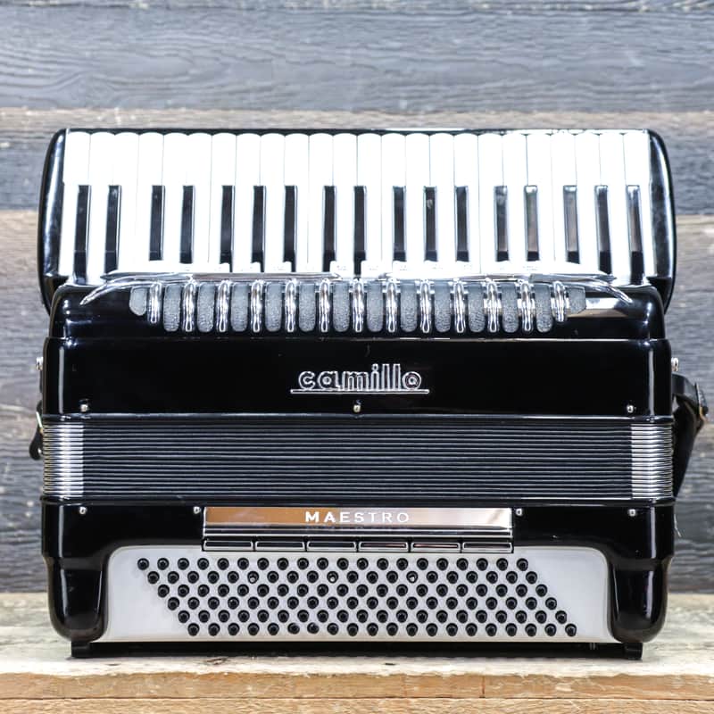 Guerrini Camillo Maestro 120-Bass 41-Key Black Piano Accordion w