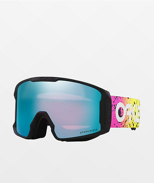Oakley Line Miner L Multi Splatter & Prizm Sapphire Snowboard