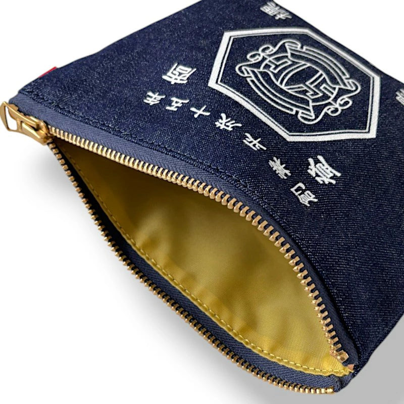 デニムポーチ 10oz 侍手工芸 赤ピス 商標登録デザイン – SamuraiCraft