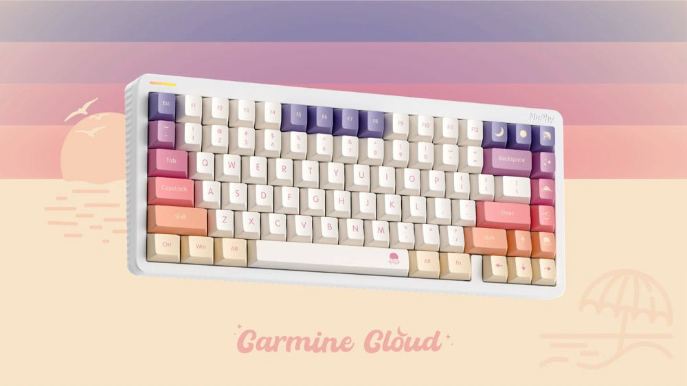 Carmine Cloud Cherry Profile Dye-sub PBT キーキャップ – DIGIART