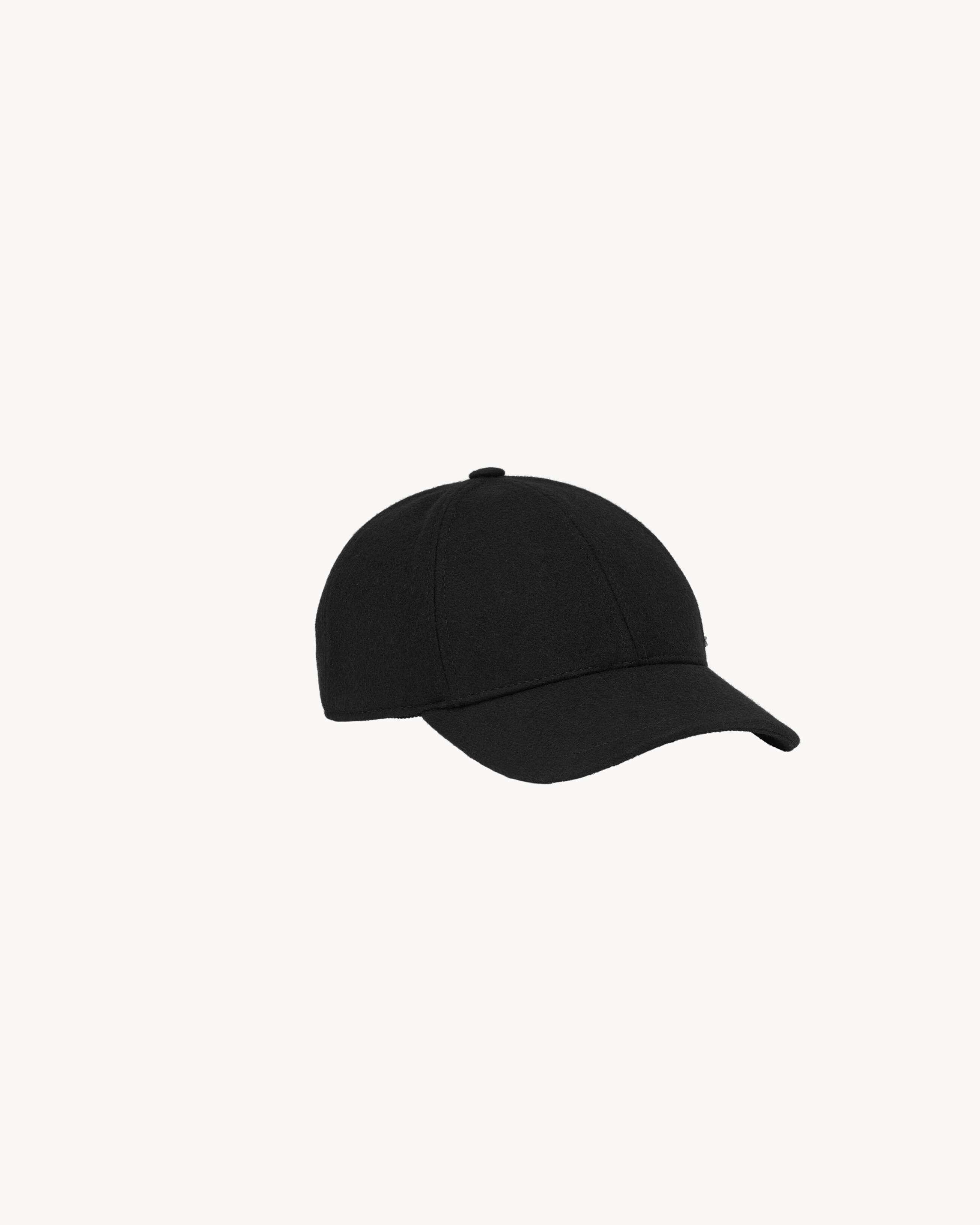 YSL ベースボールキャップ（フェルト） ブラック | Saint Laurent