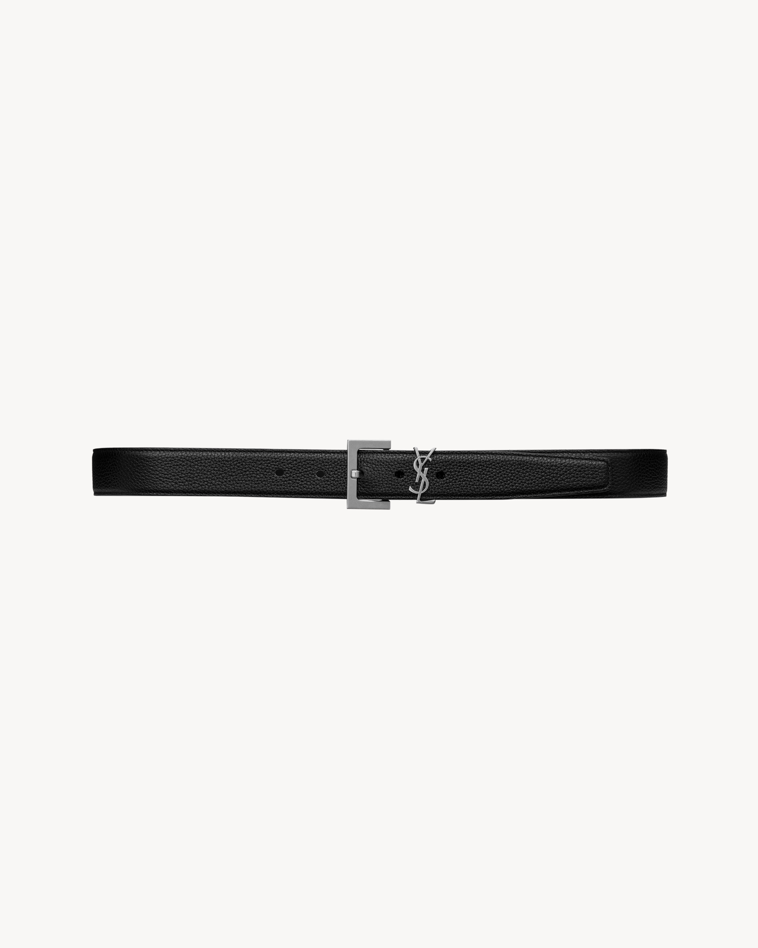 カサンドラ ベルト（グレインレザー） ブラック | Saint Laurent | YSL