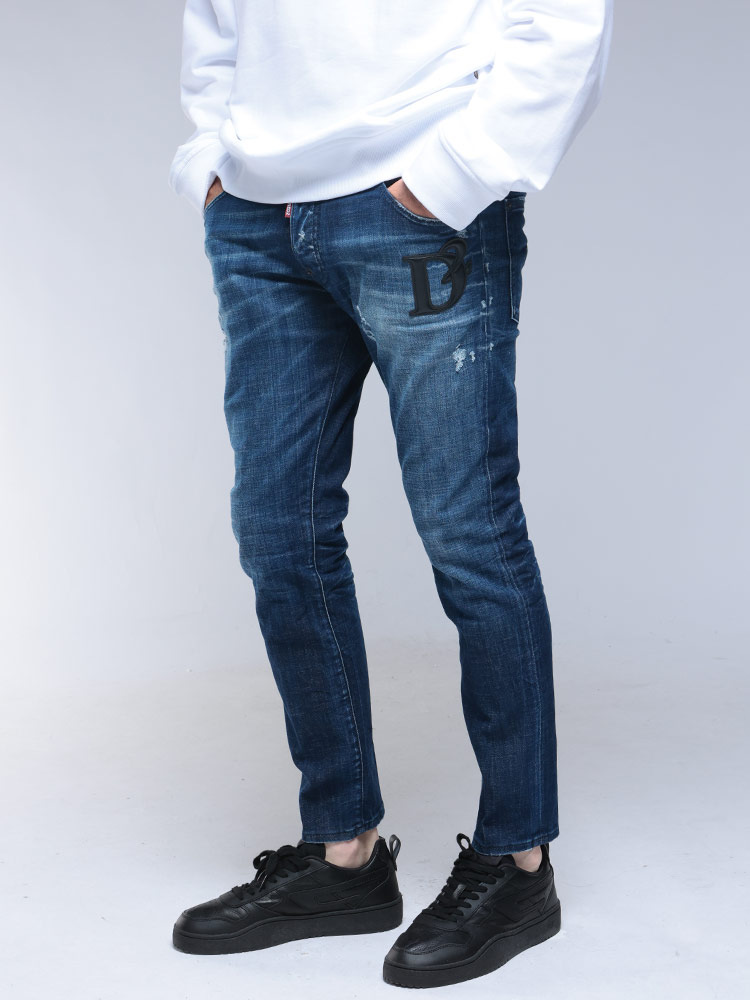 DSQUARED2 (ディースクエアード) ダメージ ストレッチデニムパンツ