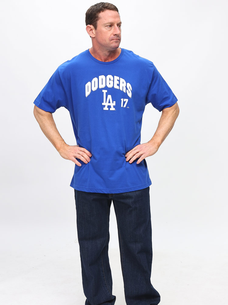 半袖 Tシャツ NEW ERA×MLB ドジャース 背番号プリント トップス クルー