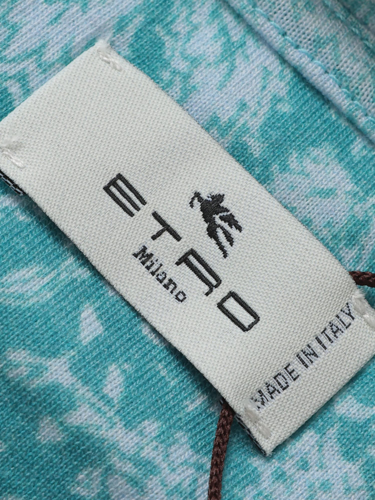 ETRO (エトロ) バロックプリント クルーネック 半袖 Tシャツ メンズ