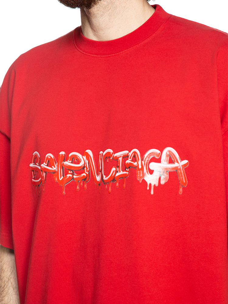 BALENCIAGA (バレンシアガ) スライムロゴ オーバーサイズ クルーネック