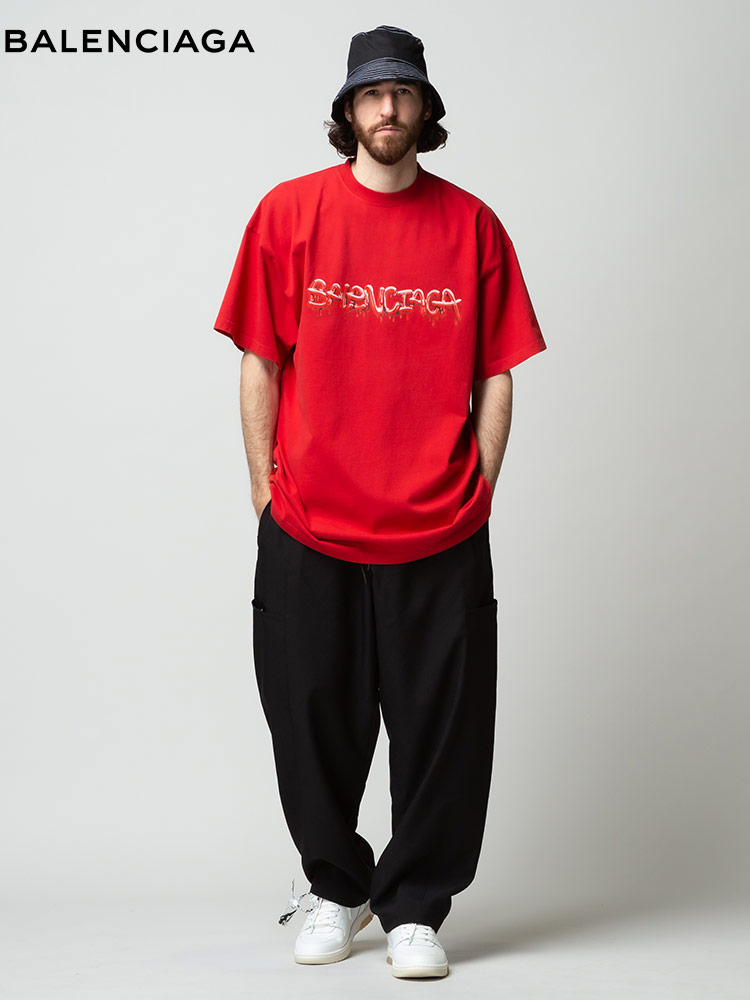 BALENCIAGA (バレンシアガ) スライムロゴ オーバーサイズ クルーネック