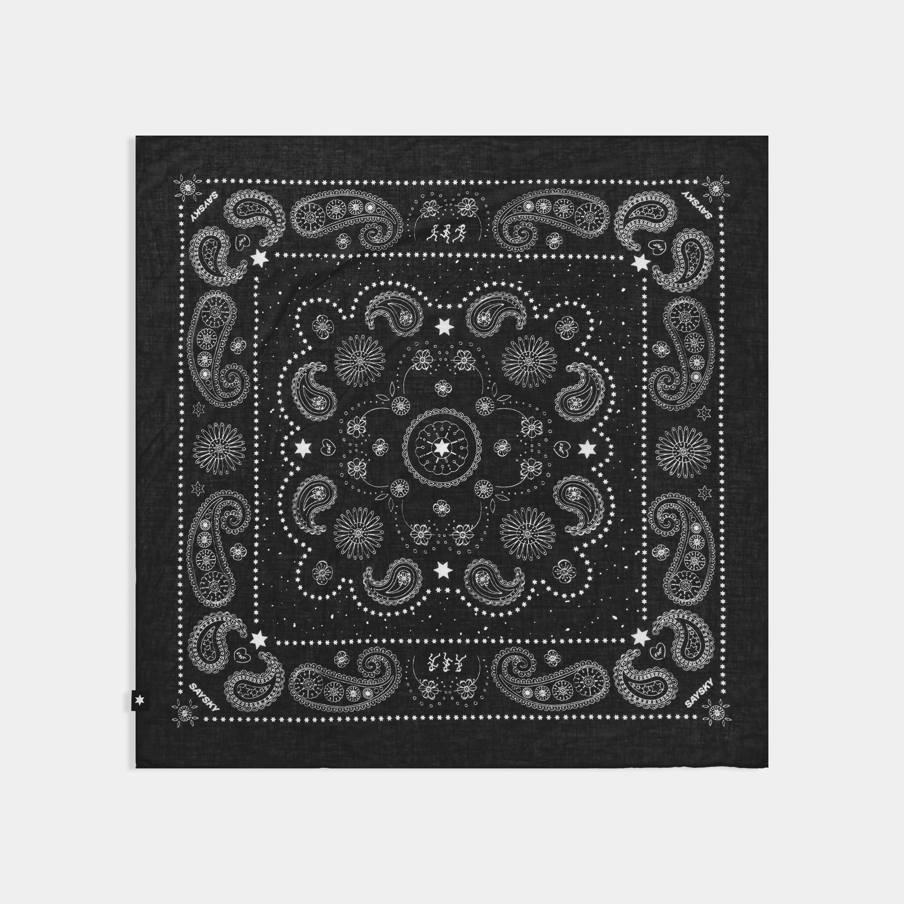 □ 公式 □ SAYSKY/セイスカイ バンダナ SA90003c901 Bandana - Black