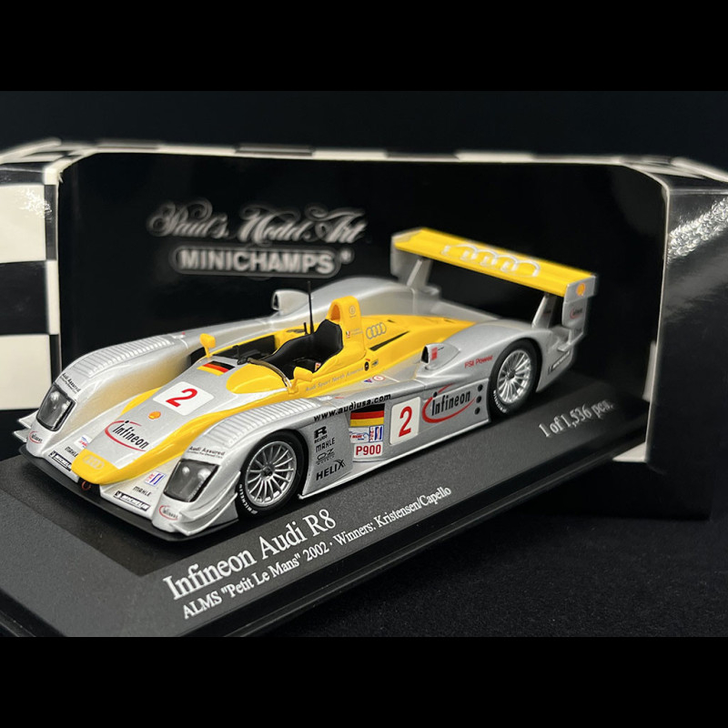 Audi R8 n° 2 Infineon Winner ALMS Petit Le Mans 2002 1/43
