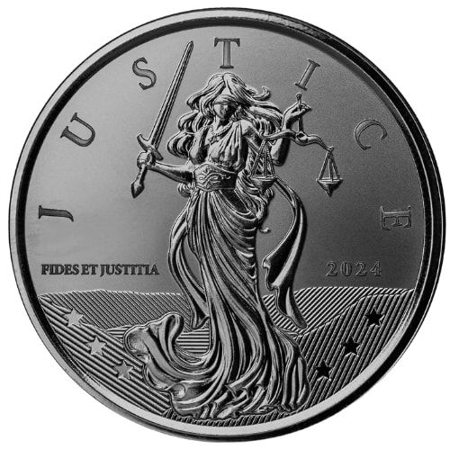 Buy 2024 1 oz Lady Justice Silver Coin | SD Bullion