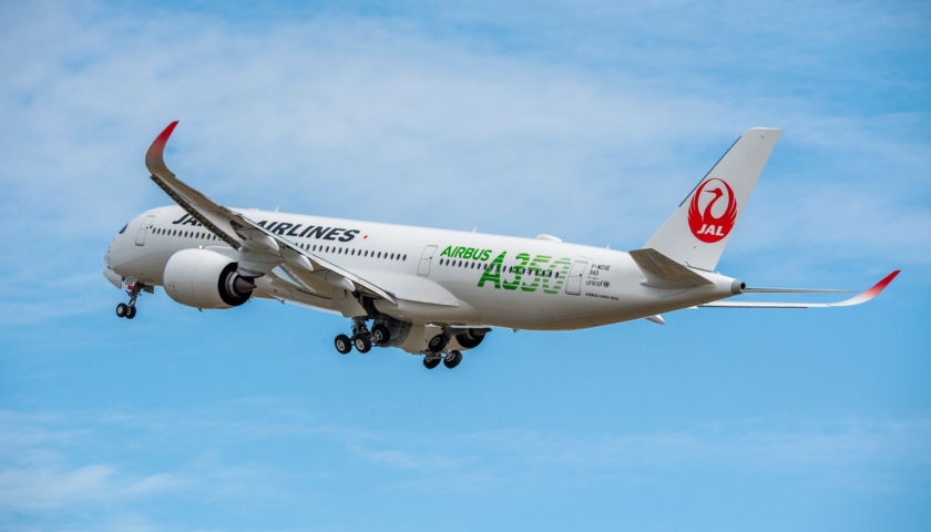 JALが導入するA350-900型機の3号機（機番：JA03XJ）が9月21日に羽田