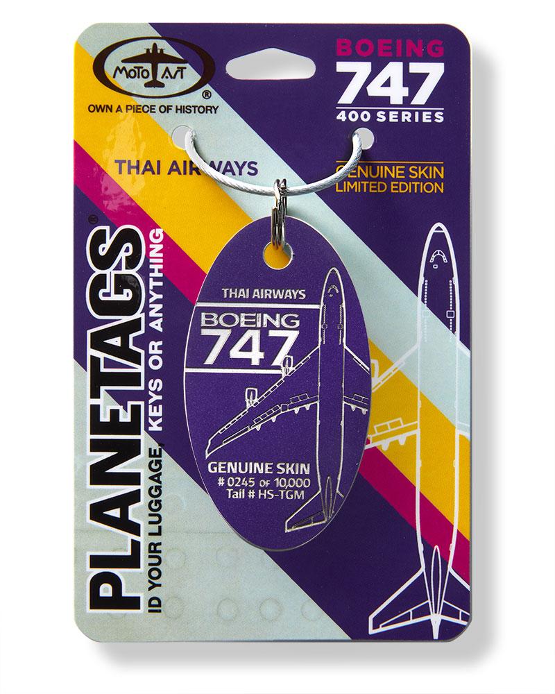 残りわずか!!】PLANETAGS B747 HS -TGM Thai Airways プレインタグス