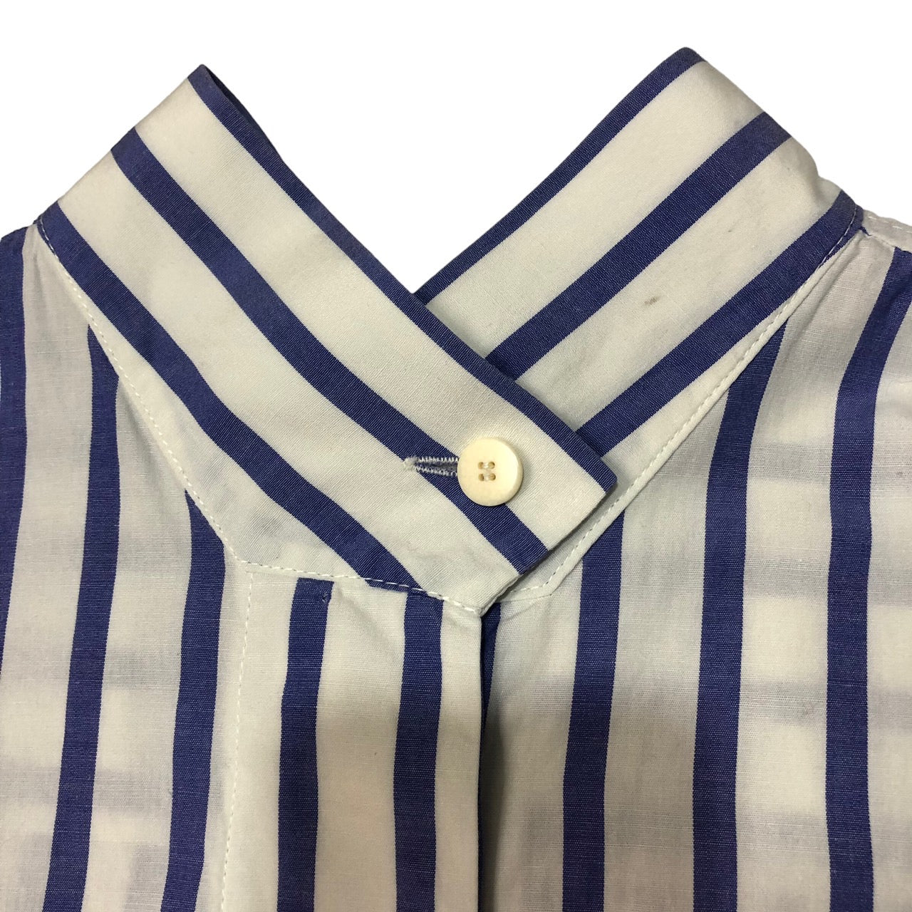 ISSEY MIYAKE(イッセイミヤケ) 80's筆タグスタンドカラーストライプ