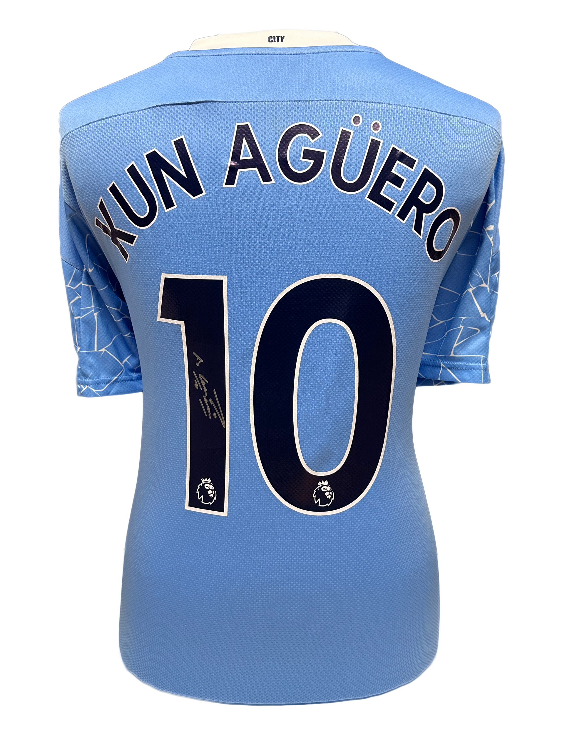 Sergio Aguero Signed Manchester City Shirt – National Football