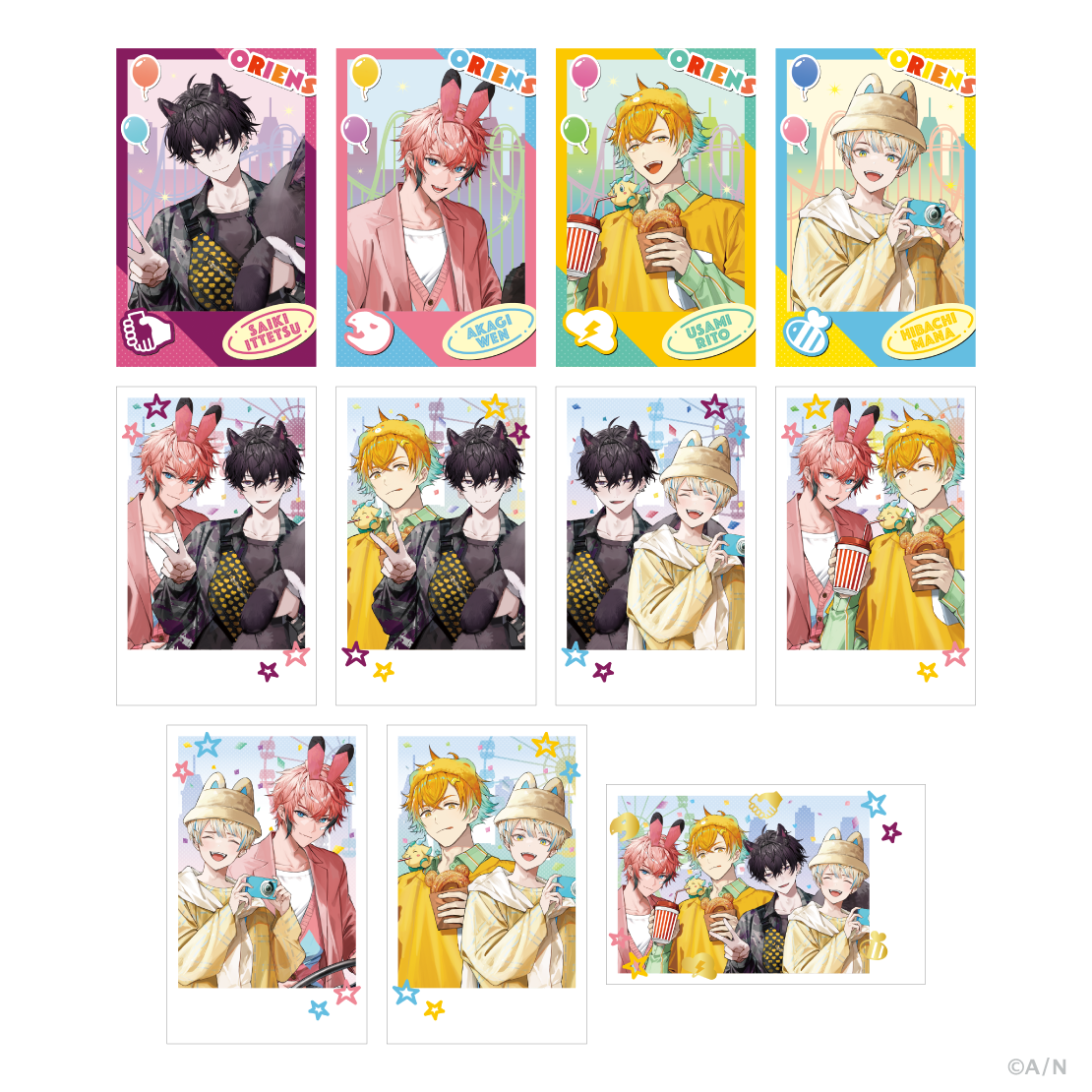 おでかけOriens】ランダムチェキ風カード｜にじさんじオフィシャルストア