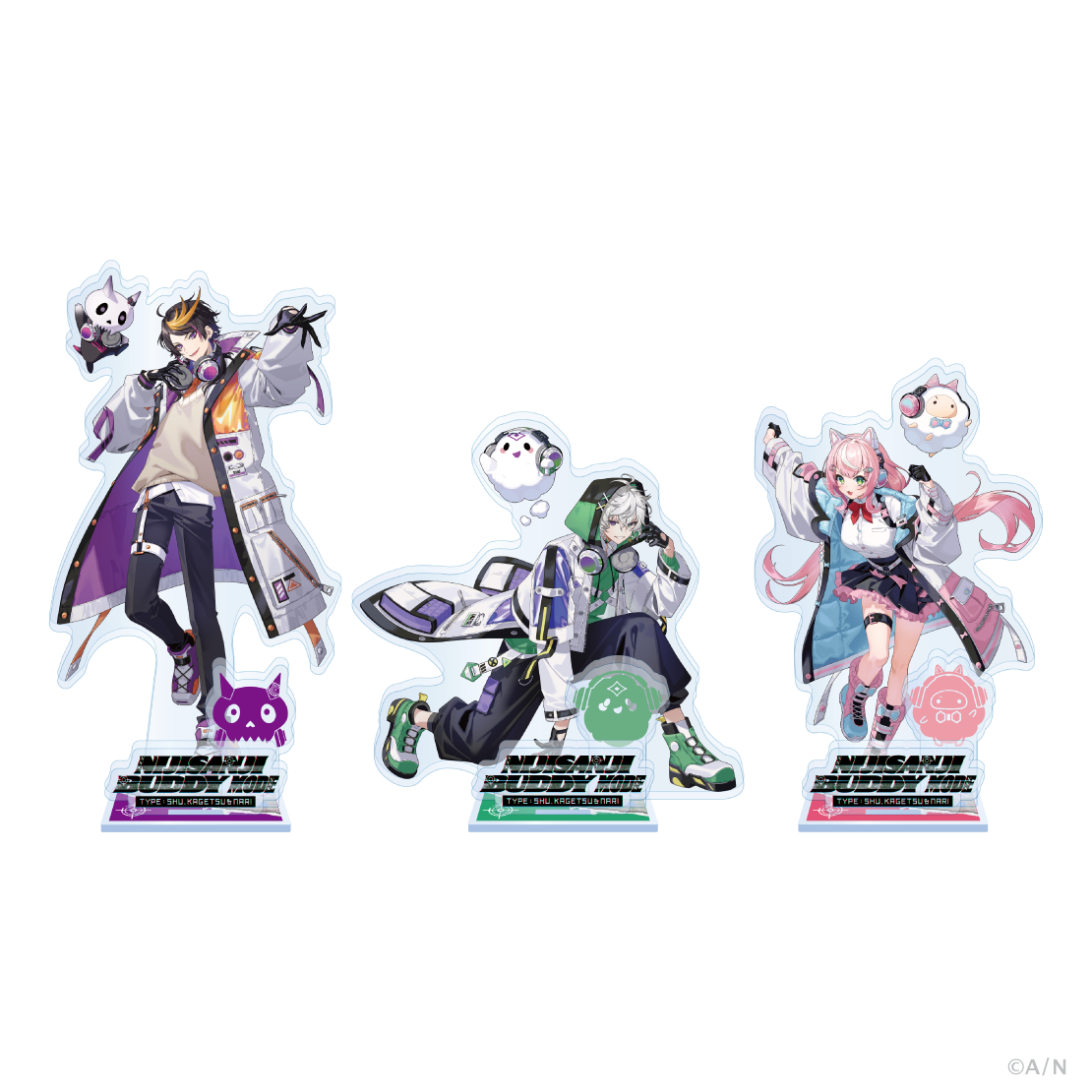 NIJISANJI Buddy Mode Type：Shu, Kagetsu & Nari】アクリルスタンド