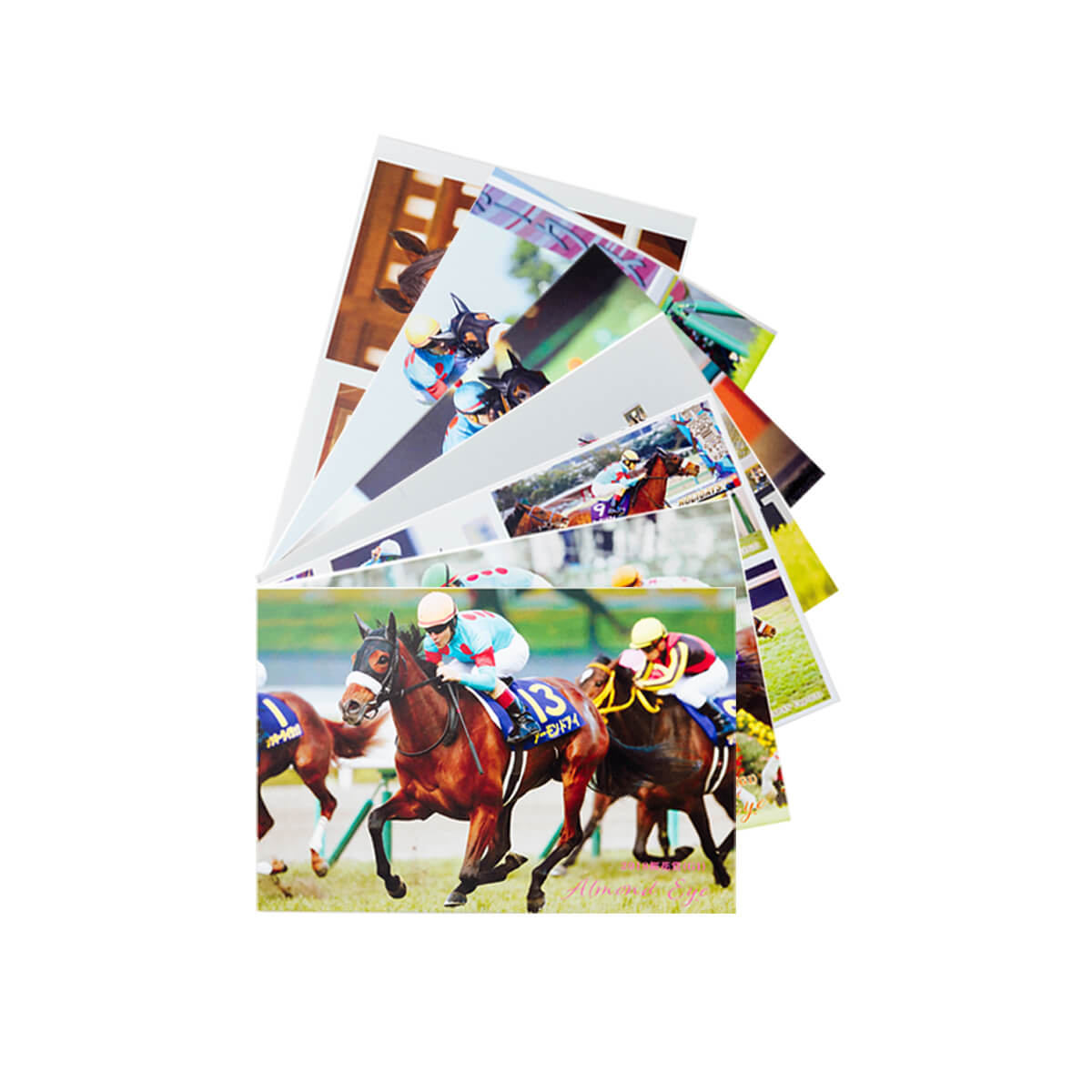 ポストカード アーモンドアイ 7枚セット「引退記念」 - 競馬グッズの
