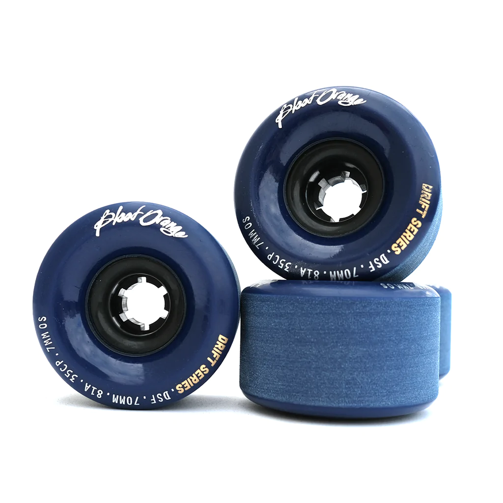 Blood Orange Drift Series 70mm Longboard Wheels (Set of 4