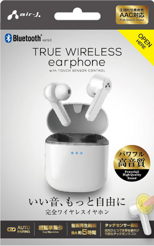 Bluetooth® ver5.0 完全ワイヤレスイヤホン タッチセンサー搭載 | 株式
