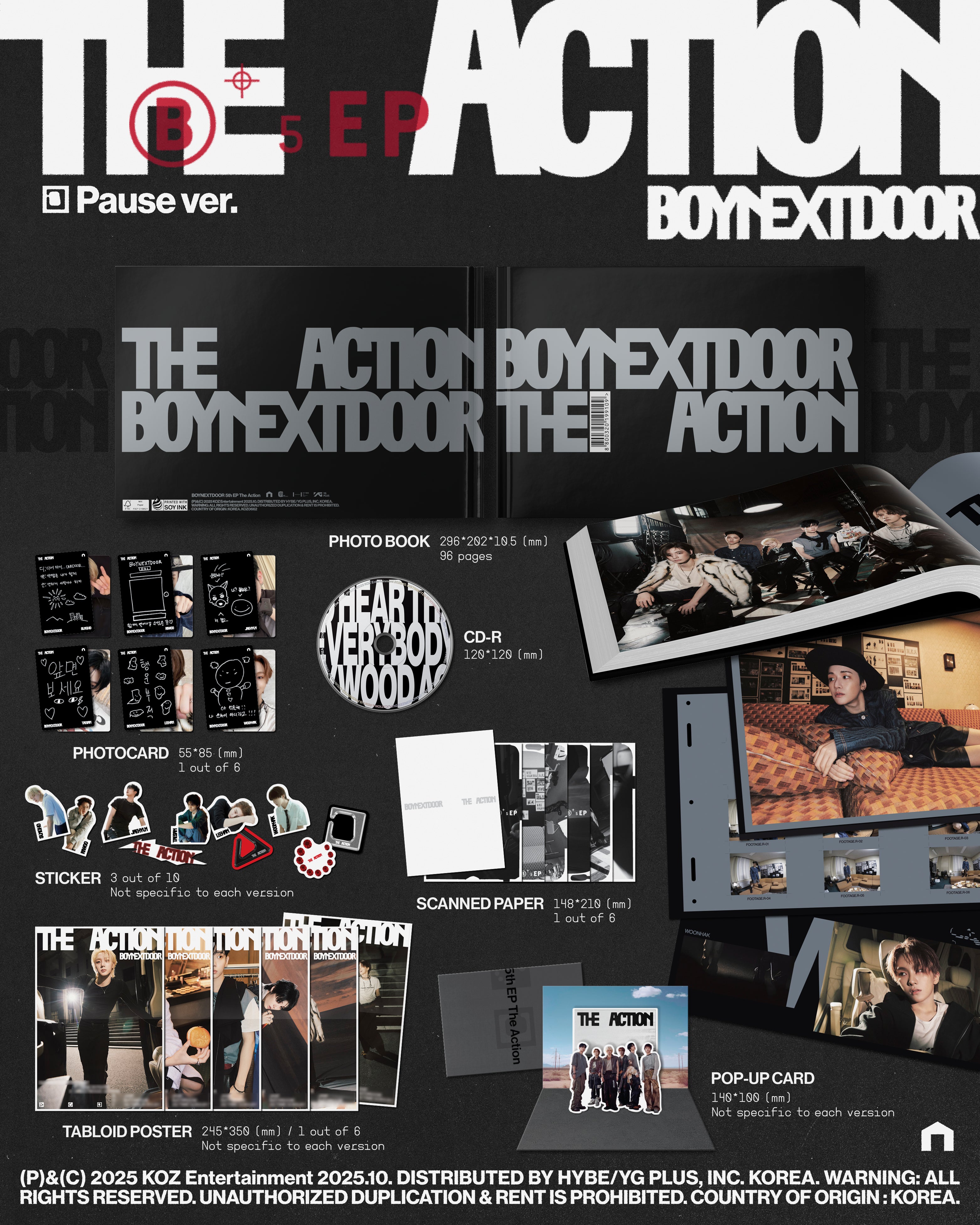 The Action (Pause ver.) - BOYNEXTDOOR OFFICIAL STORE