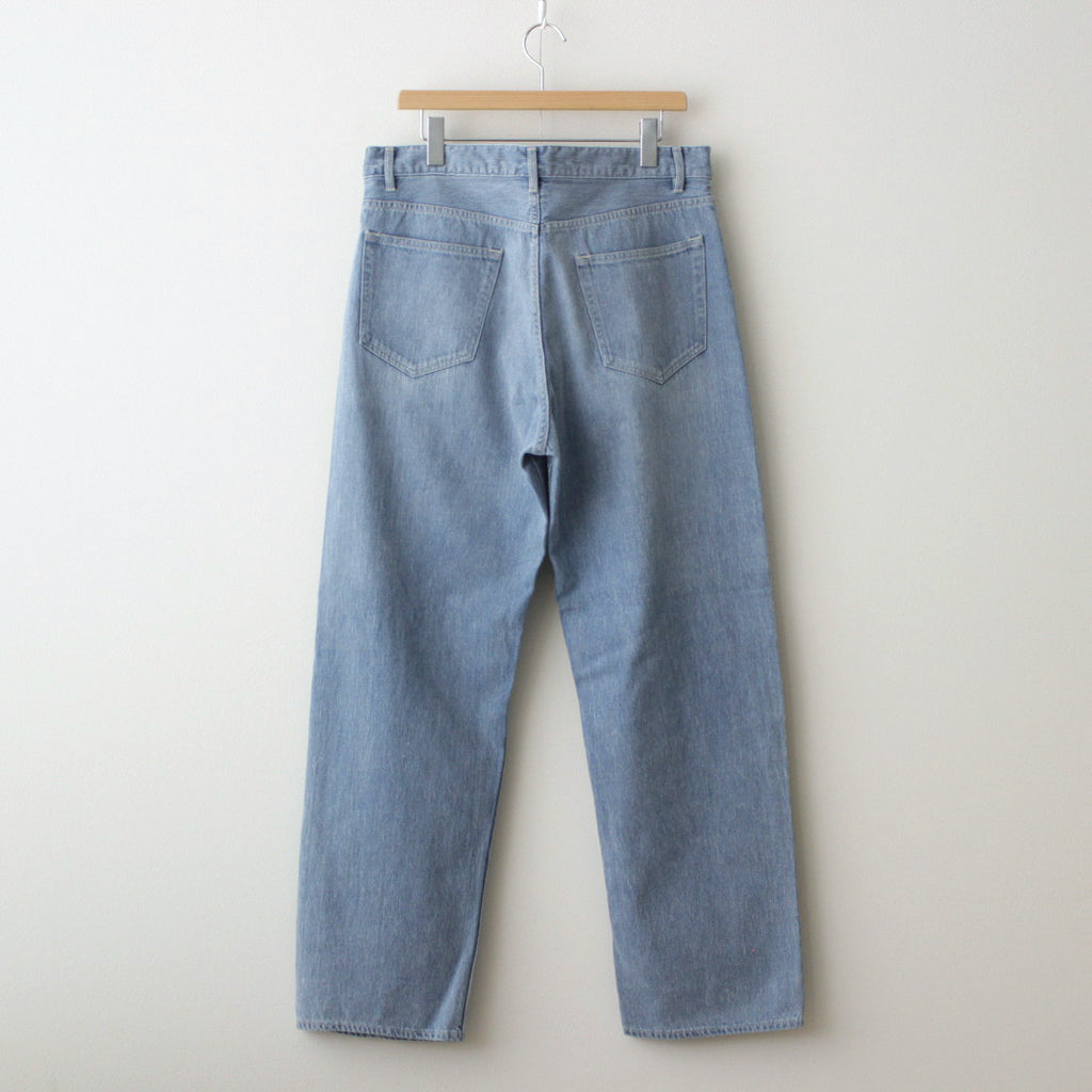 SELVEDGE FADED LIGHT DENIM WIDE PANTS #LIGHT INDIGO [A24SP07DE