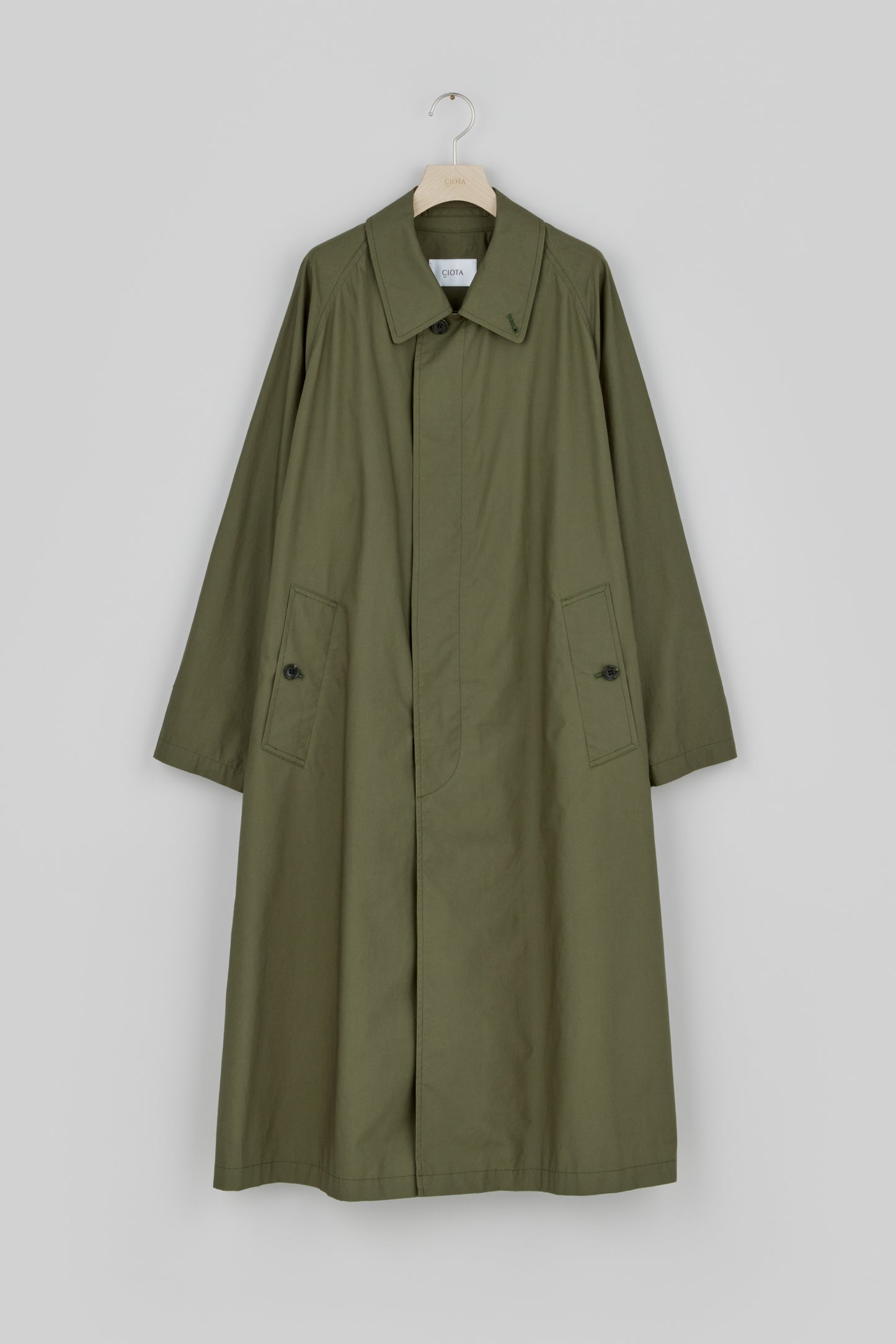 Balmacaan Coat (Typewriter Cloth) – CIOTA Online Shop