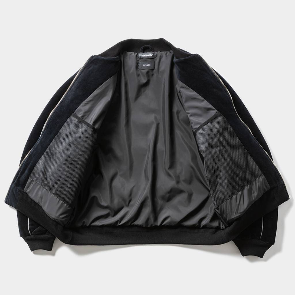DELUXE | VELOUR SOUVENIR JKT #Black [20TH-JK03] – cocorozashi