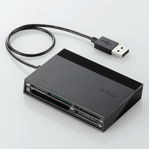 USB-A接続48+5メディア対応USBハブ付きメモリーカードリーダー