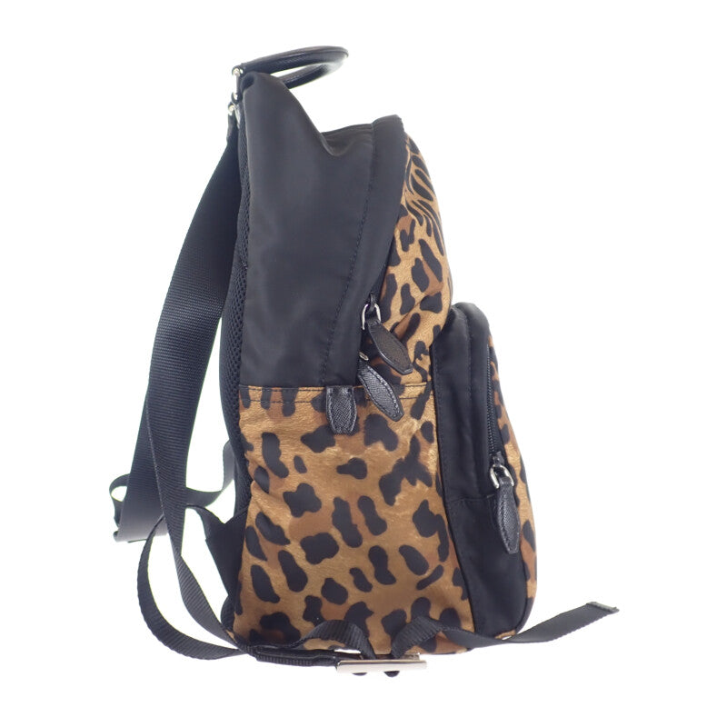 プラダ PRADA レオパード バックパック 1BZ001 リュック・デイパック