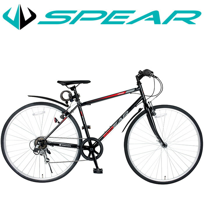 楽天市場】クロスバイク 26インチ 本体 シマノ製 7段変速 SPEAR