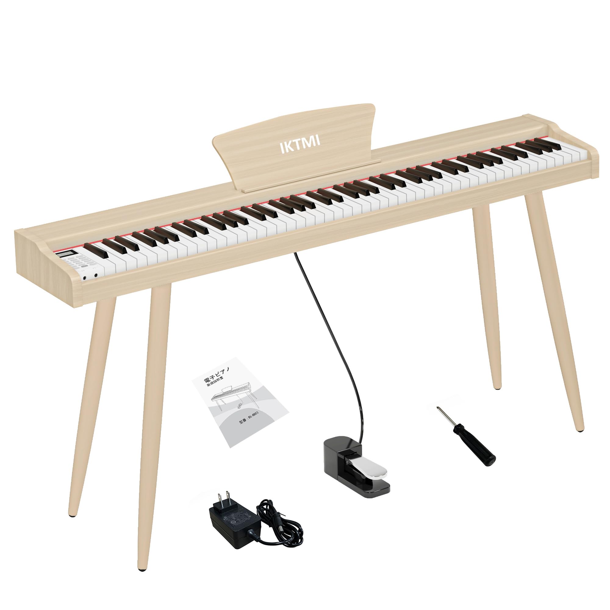 楽天市場】IKTMI 電子ピアノ 88鍵盤 木製 ピアノ 88鍵 Digital Piano