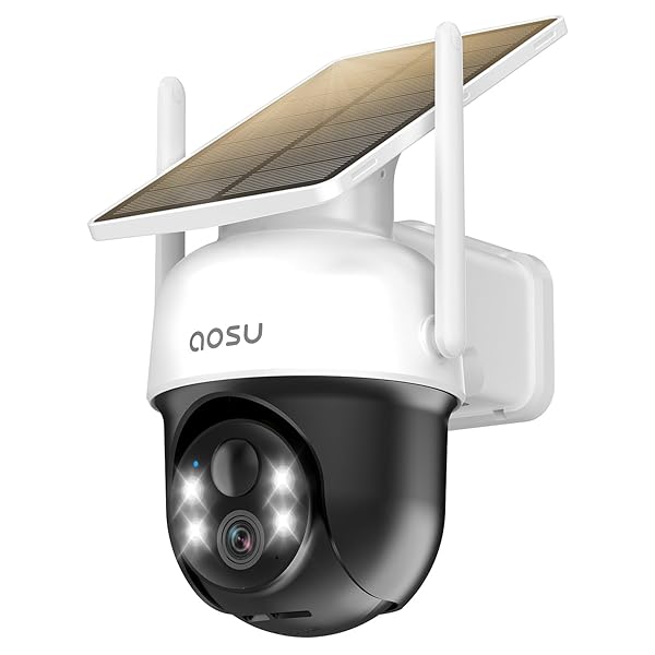 楽天市場】aosu 2024最新型 防犯カメラ 屋外 ソーラー wifi式 360度