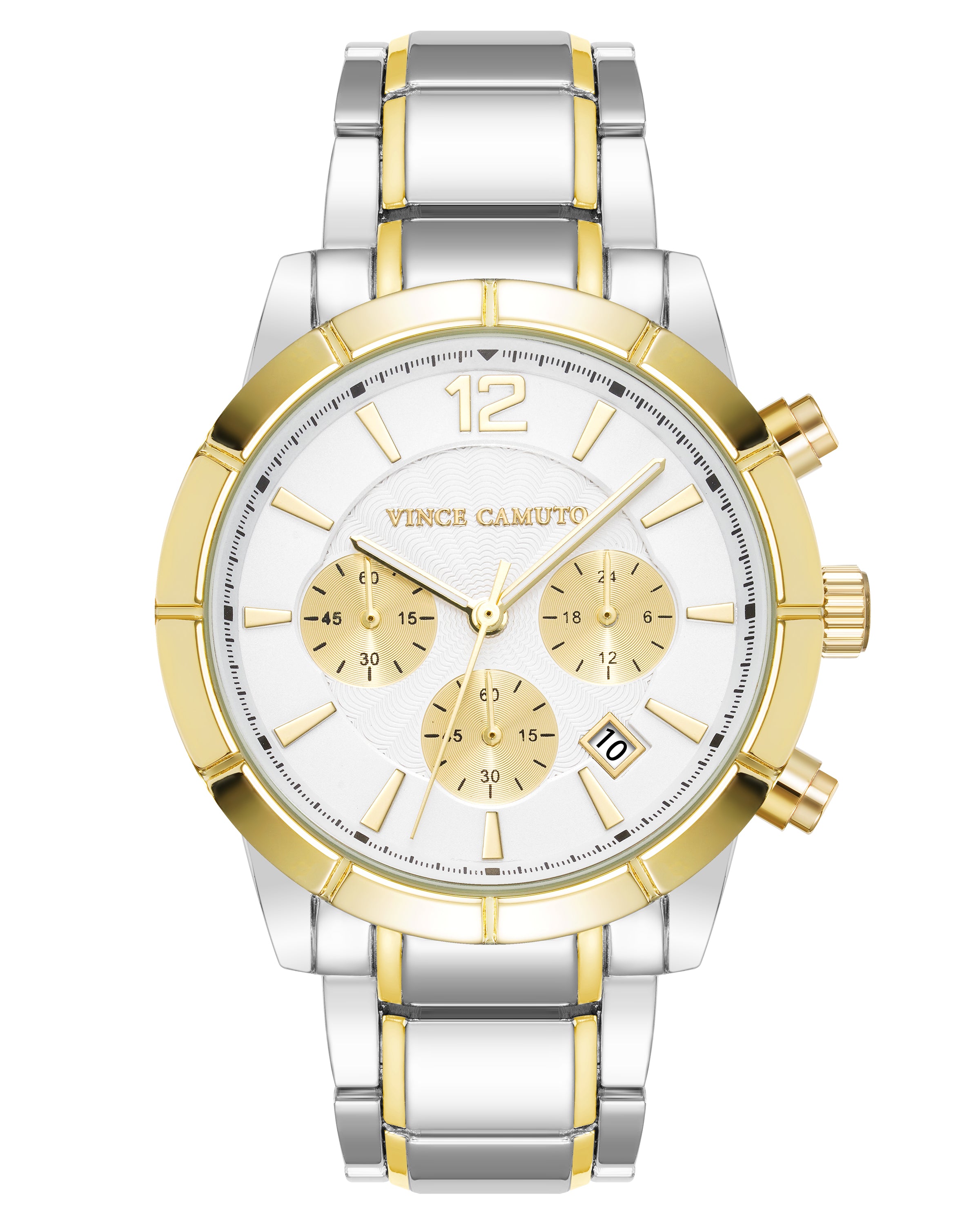 Vince Camuto Mens 2-Tone Bracelet Watch – ShopCGX