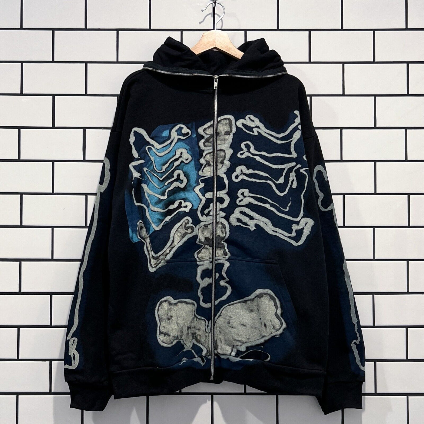 TRAVIS SCOTT CACTUS JACK FRAGMENT SKELETON GRAFFITI FULL ZIP