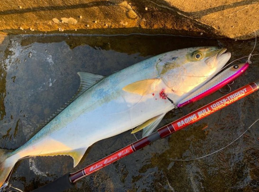 MC WORKS' Raging Bull RB100XS-Trident Shore Casting Rod