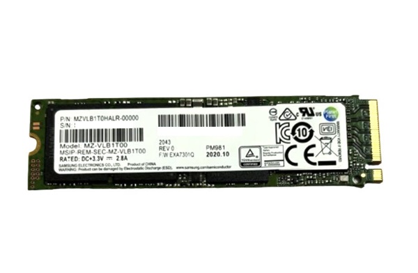 SAMSUNG（サムスン） サムソン製 内蔵SSD PM981 MZ-VLB1T00