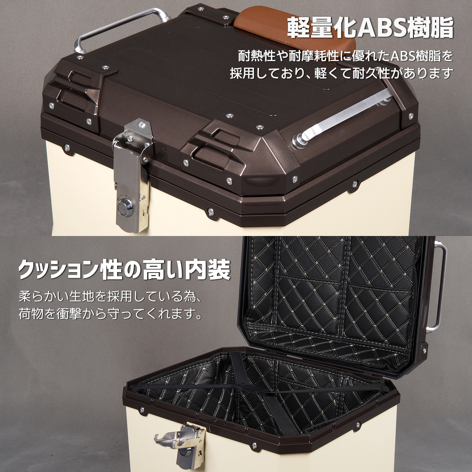ホンダ（HONDA） CODEM バイク リアボックス 45L 大容量 トップケース